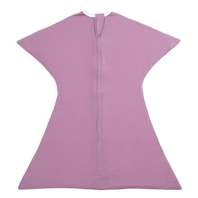 SleepingBaby Zipadee-Zip Transition Swaddle - Cozy Baby Swaddle Blanket with Zipper Convenience - Roomy Wearable Blanket for Easy Diaper Changes - Classic Lavender, Small (4-8 Month)