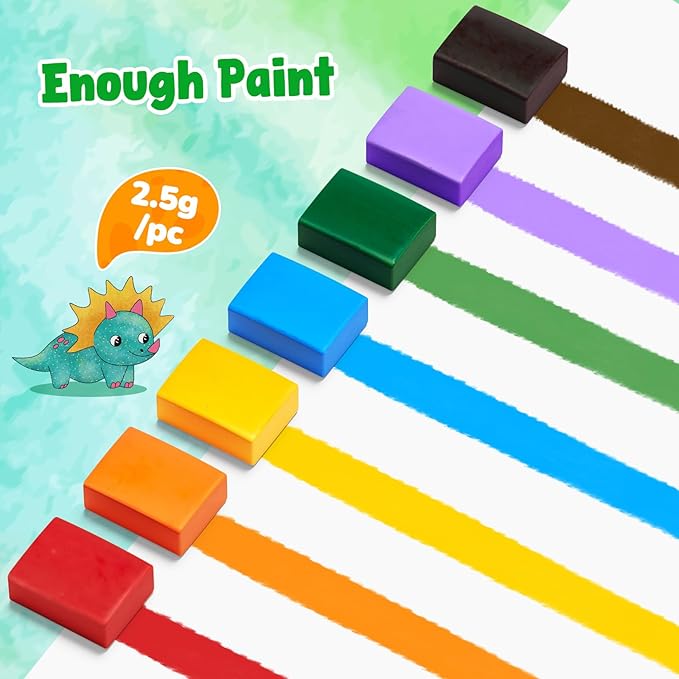 JoyCat Paint with Water Coloring Books for Toddlers, Watercolor Painting Sets for Kids Ages 3-5 4-8, Arts and Crafts Drawing Activities Toy Birthday Gift for Boys Girls (Dinosaurs)