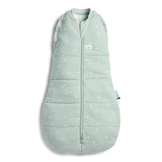 ergoPouch Cocoon Swaddle Sack 0.2 TOG - Baby Sleep Sack, Gentle Snug Fit Helps Calm Startle Reflex, Ideal for Arms In/Out Sleeping, Soft Breathable Fabric for Better Sleep (0 Months, Sage)
