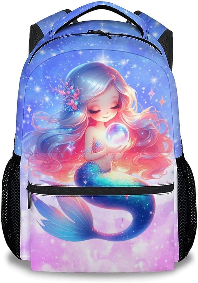 Girls Backpack - Mermaid Backpacks for Kids - Bookbag Gifts for Daughter - Toddler School Bag for Kindergarten/Preschool/Elementary(17 Inch)