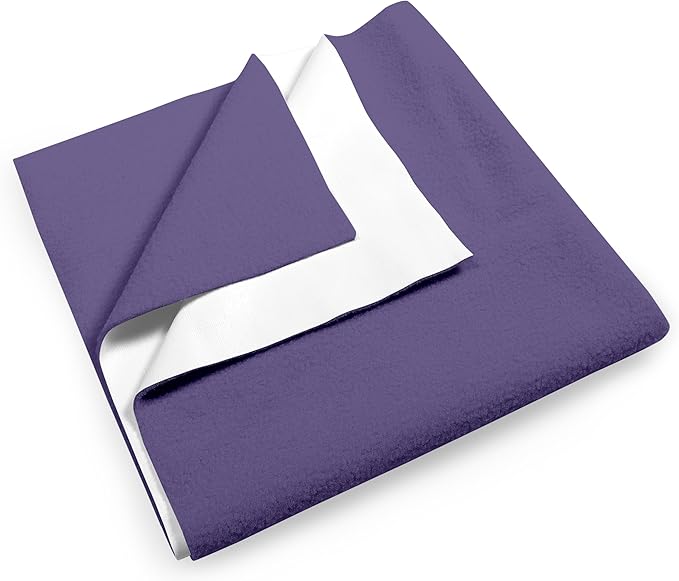 Waterproof Mattress Protector for Adults and Kids, Reusable Mattress Protector (Purple, 29 x 39 Inch)
