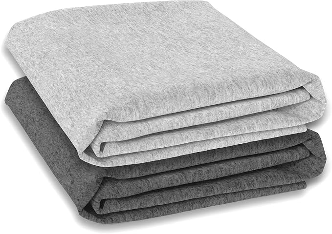 Baby Fitted Crib Mattress Sheets 2 Pack by Cuddly Cubs | Toddler Bed Sheets | Heather Grey Crib Sheets Set for Boy or Girl | 100% Stretchy Jersey Cotton…