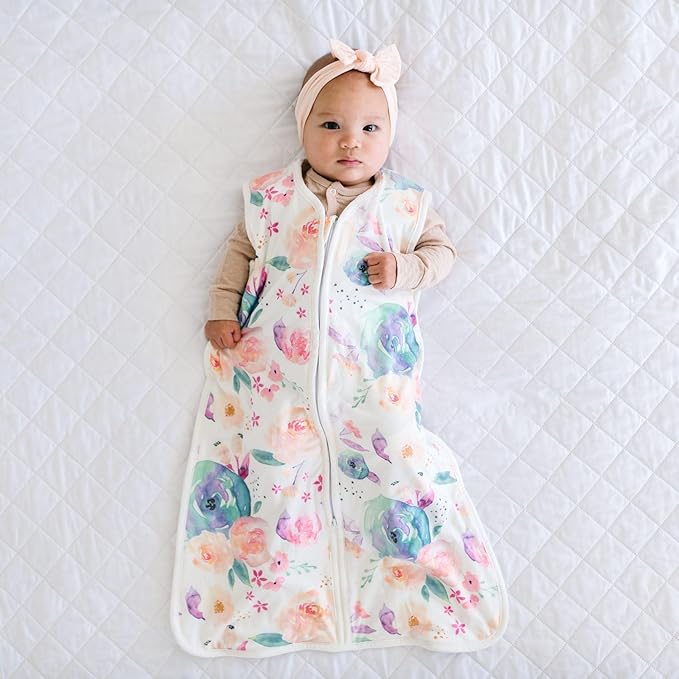 Copper Pearl Sleep Sack: Warm and Cozy Baby Bag in a Variety of Trendy Designs, Safe Alternative to Blankets, Sleeveless Baby Sleep Sack Swaddle Sizes Newborn to 24 Months - Bloom