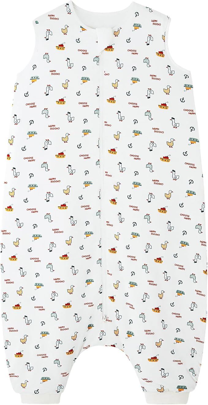 Baby Sleeping Bag Walker Sleep Sack with Feet 1.0 TOG Wearable Blanket Sleeveless Toddlers Winter 6Months-4T