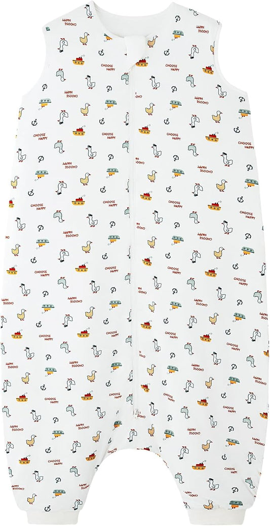 Baby Sleeping Bag Walker Sleep Sack with Feet 1.0 TOG Wearable Blanket Sleeveless Toddlers Winter 6Months-4T