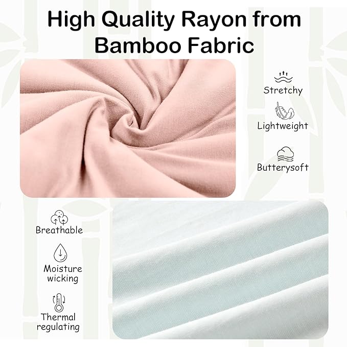 Supersoft Rayon Made from Bamboo Sleep Sack 3-6 Months Newborn Sleep Sack 0-3 Months 0.5 Tog Baby Wearable Blanket with 2-Way Zipper Summer Unisex Sleeping Bag for Babies (2 Pack) Pink & Gray