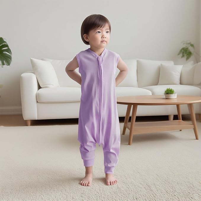 Baby Sleep Sack with Feet for Boys Girls, Infant Toddler Sleeveless Wearable Blanket Sleepsack for Early Walkers