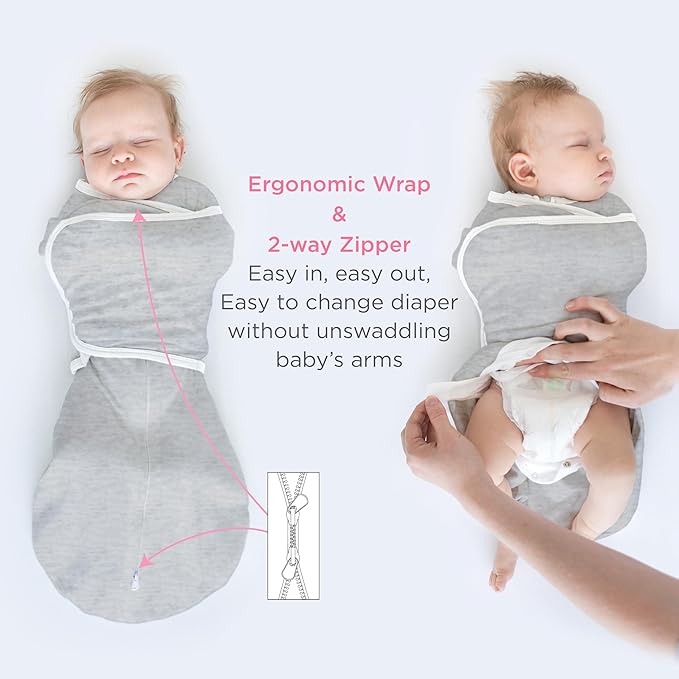SwaddleDesigns Organic 6-Way Omni Swaddle Sack, Arms Up Swaddle for Newborn, More Options to Calm Startle Reflex, Improves Sleep, Small, 0-3 mo, 6-14 lbs, Soft Jadeite