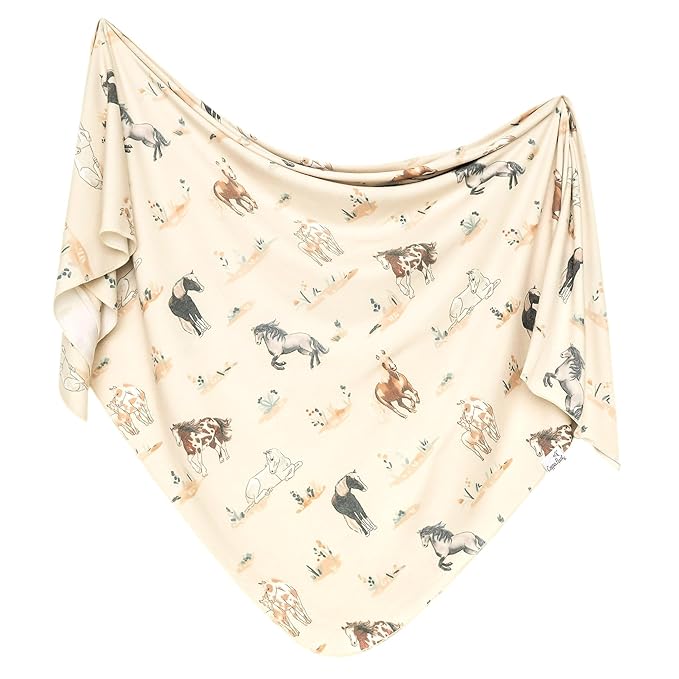 Copper Pearl Large Premium Knit Baby Swaddle Receiving Blanket Montana