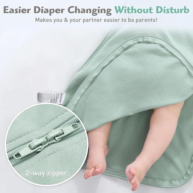 Baby Transitional Swaddle Sack Arms Up Sleeves Mitten Cuffs 2 Pack 6-12 Months, Soft Cotton Wearable Swaddling Blanket Sleeping Sacks for Newborn Babies Boys Girls Calms Startle Reflex Sleep Bag
