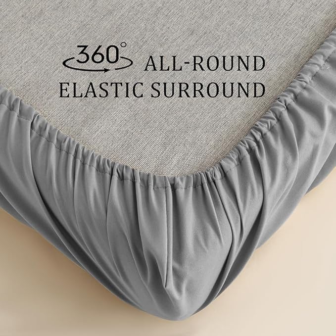 3 Piece Toddler Sheet Set,Dark Grey Basics Bed Sheet Set for Toddler,Microfiber 3-Piece Sheet Set Soft Breathable Crib Bedding Set for Kids,Includes Flat Sheet, Fitted Sheet, Pillowcase