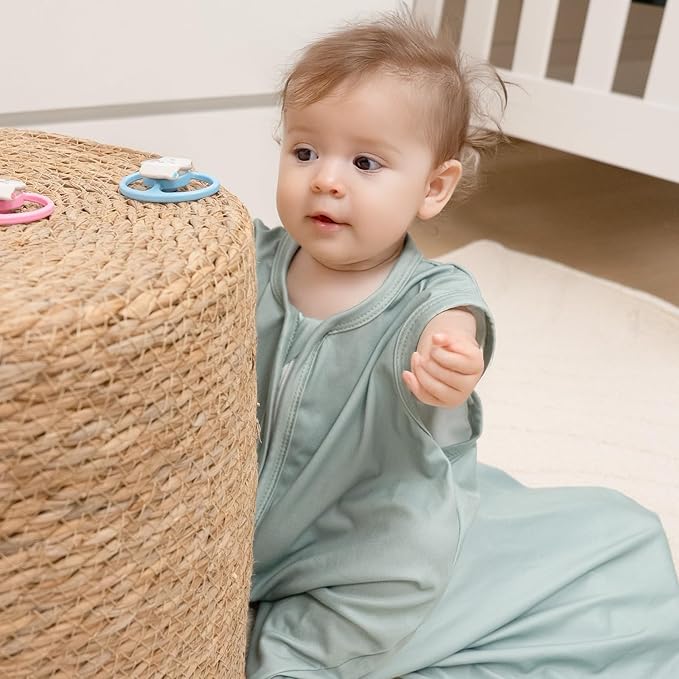 Baby Sleep Sack Wearable Blanket Baby Sleeping Bag, 0.5 TOG Toddler Sleeping Sack 0-3-6-12-24 Months,3 Pack
