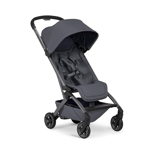Joolz Aer2 Lightweight Travel Stroller for Baby & Toddler – Ultra-Compact One-Hand Foldable Stroller, Reclining Seat, UPF 50+ Canopy, Adjustable Leg Rest, Carry-On & Airplane Approved (Stone Grey)