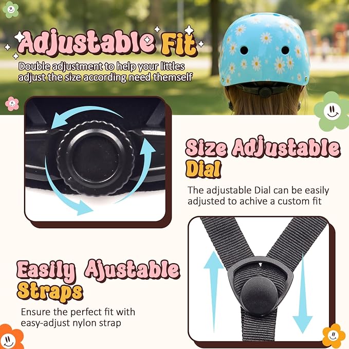 Toddler Kids Bike Helmet,Adjustable for Child Boys Girls,Multi-Sport & Ventilation for Bicycle Scooter Skateboard Skate