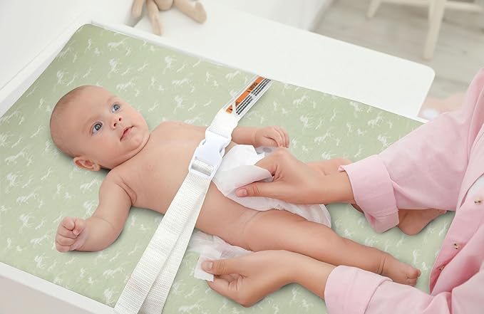 Bublo Baby Changing pad Cover - 3 Pack Organic Cotton Changing Pad Covers – Soft Fitted Diaper Changing Table Sheets for Baby Boys, Girls, Neutral | Fits Contoured 32"x16" Pads