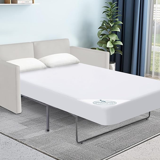 Queen Sofa Bed Mattress Protector Pad Cover,Waterproof and Breathable Queen Sleeper Sofa Mattress Topper Sheet Fitted, 60" x72", Machine Washable