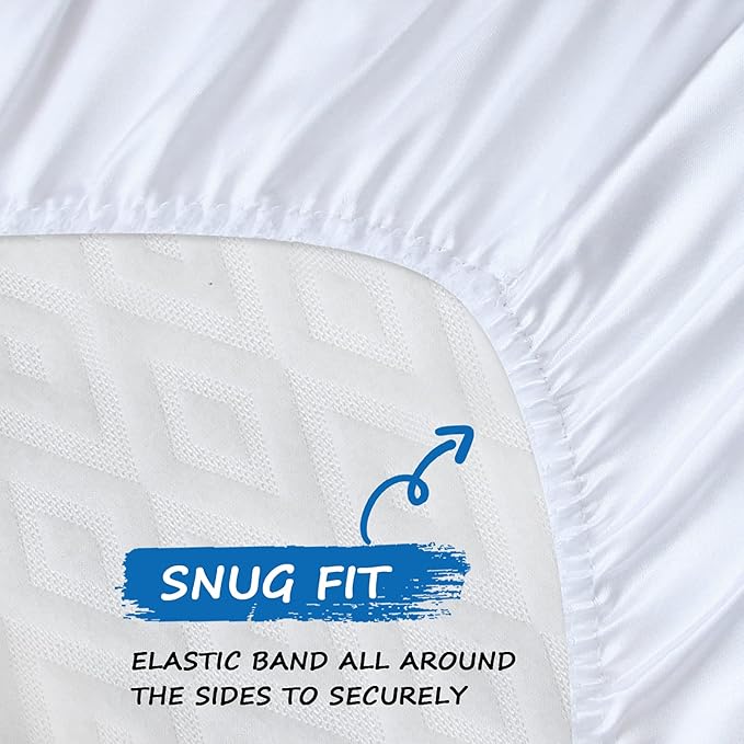 Satin Bassinet Sheets for Baby Hair Bassinet Fitted Sheet Soft Silky Bassinet Sheets for Cradle or Bassinet Pad＆Mattress for Boys and Girls Gift for Baby White, 2 Pack