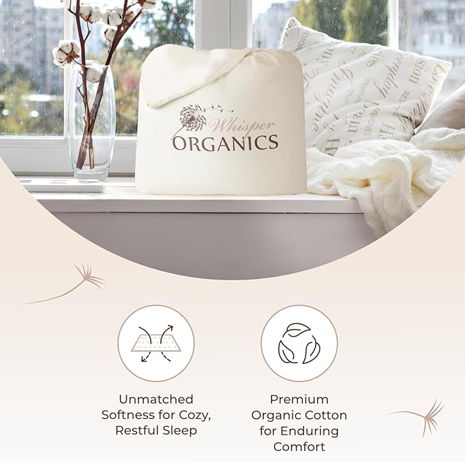 Organic Waterproof Mattress Protector Twin XL - 100% Waterproof Mattress Pad with Quiet & Breathable Triple Layer Protection - Fairtrade & GOTS Certified Durable Machine Washable Design (Twin XL)