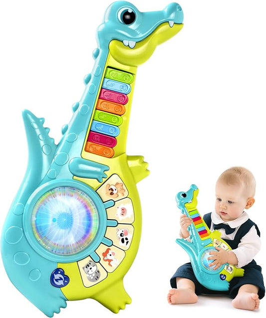 Marstone Toddler Toys for 1 Year Old Boy Gift: Baby Girl Musical Toys 12-18 Months, Educational Piano Guitar for Toddlers 1-2 with Animals and Sounds, 1st First Birthday Gifts for Kids