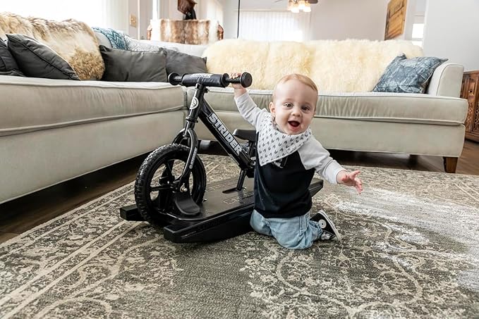 Strider 12” Pro Bike - Helps Teach Baby How to Ride a Balance Bicycle - for Kids 6 Months to 4 Years - Easy Assembly & Adjustments