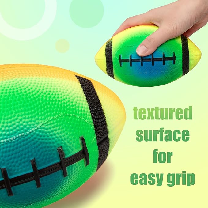 Balls for Toddlers Kids, Soft 7 Pack 5" Small Balls Easy to Grip - Footballs Soccer Basketball Kickball Playground Ball for Home Yard Pool - Boys Girls Birthday Gift or Stocking Stuffers