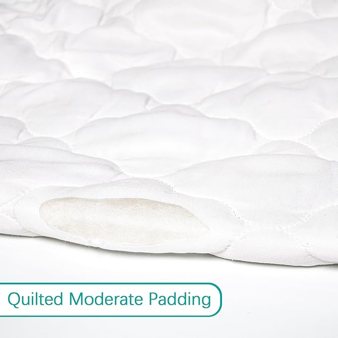 Waterproof Crib Mattress Protector 2 Pack Fitted Crib Sheets Cover Toddler Bed Mattress Pad Protector for Boys Girls, Skin-Friendly & 100% Absorbent Machine Wash