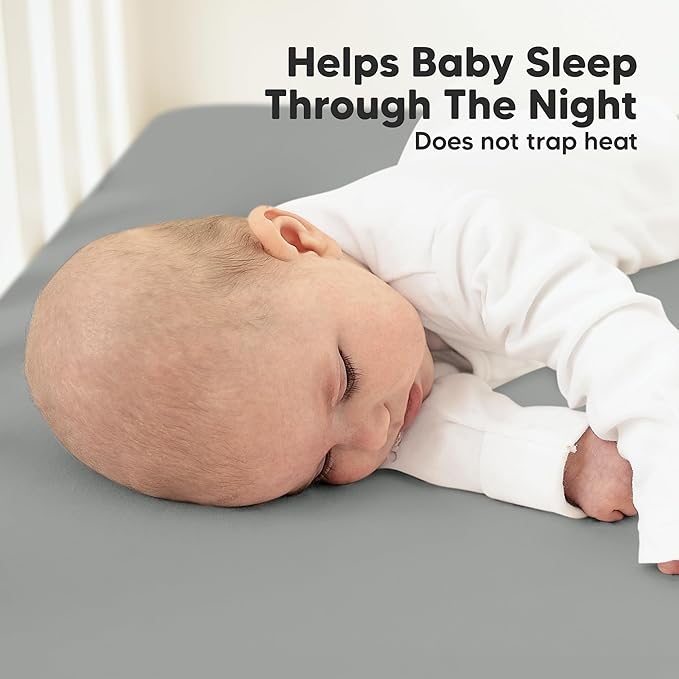 KeaBabies 2-Pack Organic Crib Sheets for Boys, Girls - 52x28 Fitted Crib Mattress Sheet Neutral, Breathable Jersey Cotton Cover for Baby Bed, Toddler Mattress, Soft & Cute Prints (Toasty)