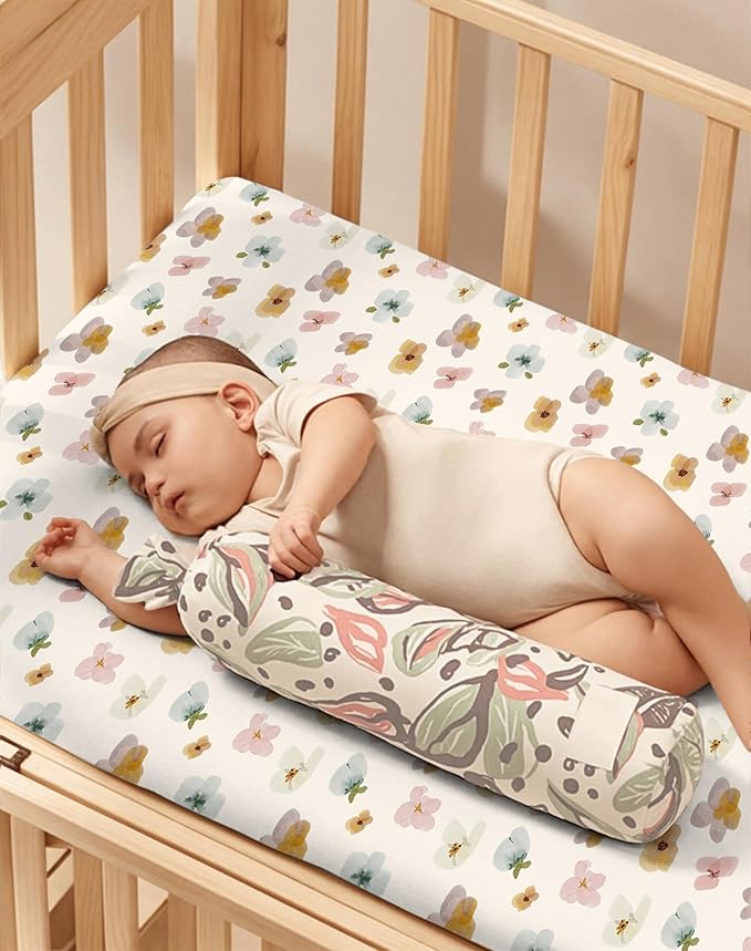 Pack and Play Sheets 2 Pack, Fitted Jersey Knit Mini Crib Sheets for Baby Boys and Girls, Compatible with Graco Pack N Play and Mini Crib Mattress (Bee Happy, Pack N Play/Mini Crib Sheets)