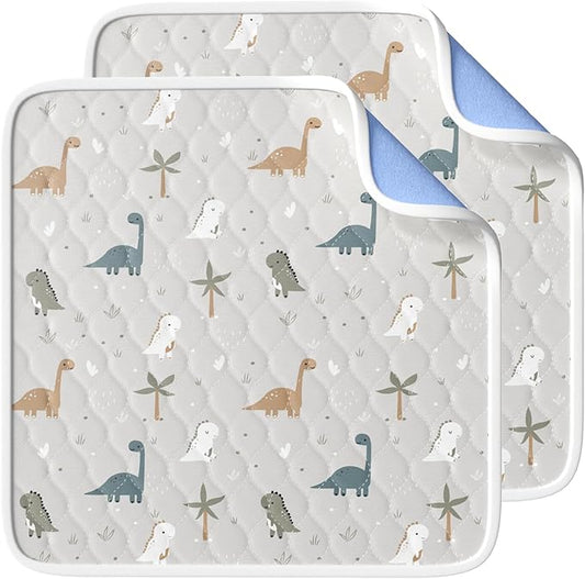 Bed Wetting Pads for Kids & Toddlers, 36"x36" 5 Layer Waterproof Washable Pee Pads, Potty Training Mattress Protector, Absorbent Chuck Pads Non Slip for Bedwetting Kids, Hospitals, Pet (Grey,2Packs)