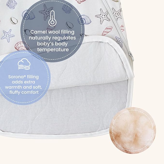 kaiya baby Unisex Sleeping Bag for Babies and Toddlers 2.5 Tog Sleep Sack, Long Sleeve Sleep Sack, Wearable Blanket Baby