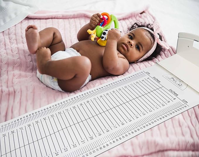 Baby Height Measuring Mat & Growth Chart - Infantometer Height Ruler for Newborns, Toddlers & Infants - Pediatrician Recommended Growth Chart for Home Use & Visits