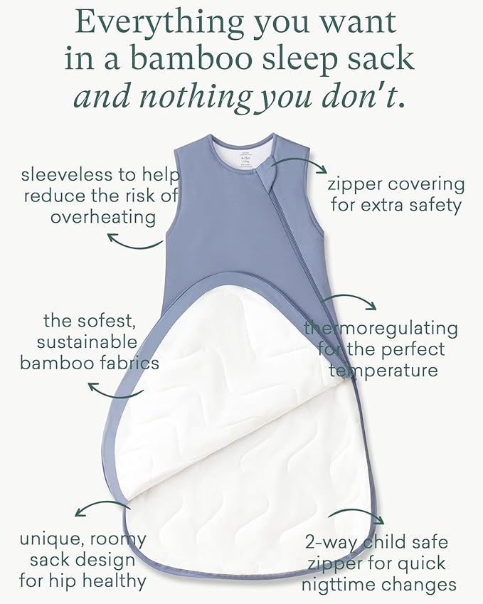 PurComfy Extra-Long Toddler Sleep Sack, Premium Bamboo Viscose Winter Sleeping Bag Supersoft 2.5 TOG Heavy Wearable Blanket 3T-4T-5T