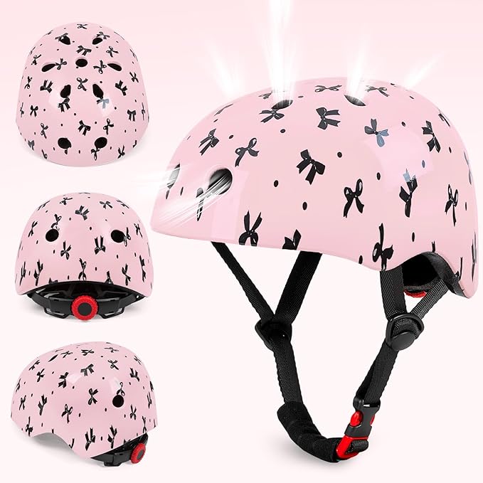 FIODAY Kids Helmet Knee Pads for Kids Unicorn Knee and Elbow Pads Wrist Guards Adjustable Protective Gear Set for Girls Boys Sports Skateboard Inline Skating Scooter