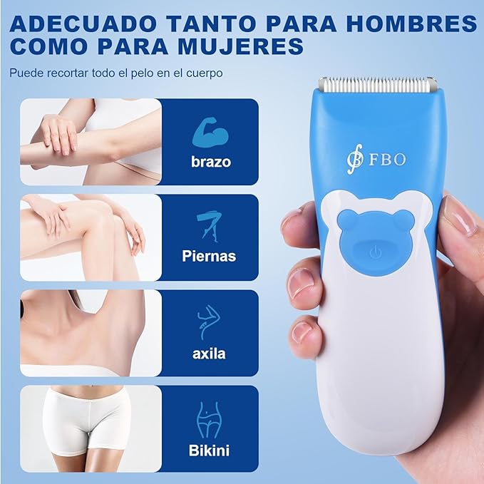 FBO bikini trimmer kit,body hair and beard trimmer,baby hair clipper,kids hair clipper,Multi-function trimmer,wet and dry,Super Quiet,cordless,rechargeable,ceramic blades,sharp,durable,smooth,painless