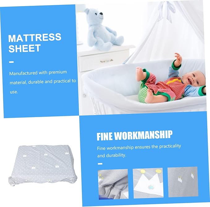 Zerodeko Fitted Sheet Cover for Boys and Girls Boy Girl Mattress Protector Soft and Breathable Bedding for Standard Cribs Nursery Essentials Shower