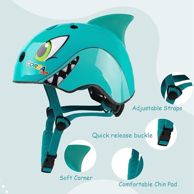 Kids Toddler Bike Helmet, Adjustable and Multi-Sport for Child Boys and Girls, 2 Sizes