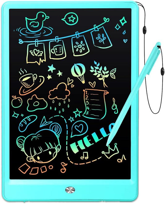 EooCoo Toddler Boy Toys, Kids Gifts, 10 Inch LCD Writing Tablet, Drawing Pad, No Mess Coloring Books for Kids, Travel Games, Gifts for Boys 4-6, Educational Toys for 3 4 5 6 7 Years Old Boys and Girls