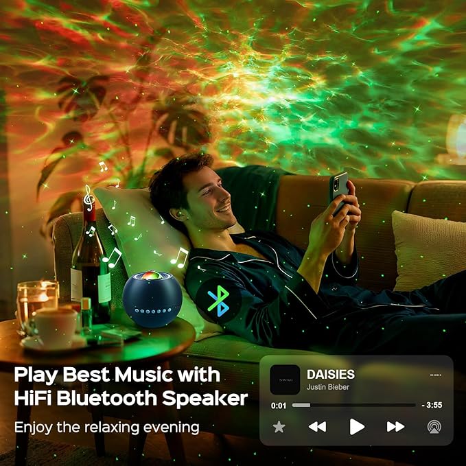 Bedroom Decor Boy Gift Lava Lamp Room Decor 15 White Noise Sound Machine for Kids Night Light Bluetooth Projector Nebula Projector Sunset Lamp Led Cloud Lights for Bedroom