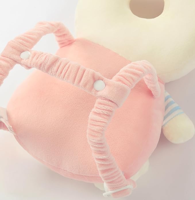 Feidoog Baby Head Protector Cushion Backpack with 3 Knee Pads for Walking & Crawling,Z-Pink