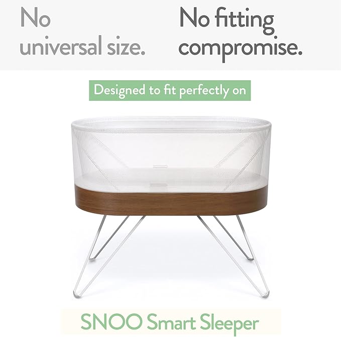 Bassinet Fitted Sheets Compatible with SNOO Happiest Baby Oval Bassinet – Snuggly Soft 100% Jersey Cotton – Mustard Yellow + Burnt Orange – 2 Pack