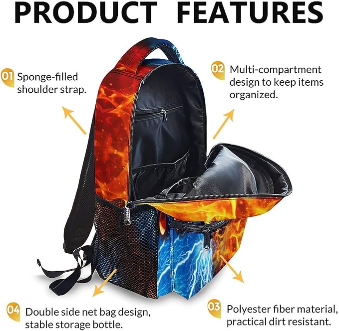 Boys Truck Backpack, Car Backpack for Kids Teens School Kindergarten Primary Middle Senior, 17 Inch Custom Large Capacity Cool Bookbag for School Travel Work