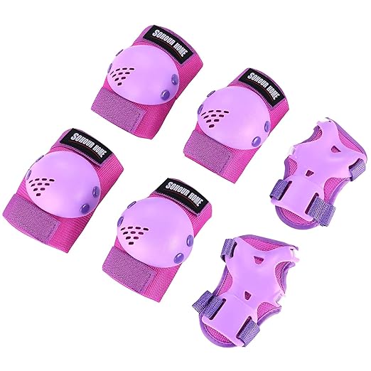 Kids/Youth Knee Pads Elbow Pads Wrist Guards 3 in1Protective Set, for 3-15 Years Child Roller Skates, Cycling, Inline Skating, Skateboard, BMX Bike, Balance Bike, Scooter Riding Sports