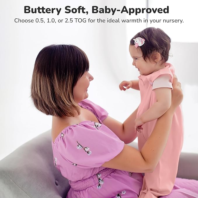 Mama Cheetah Baby Sleep Sack 0.5 TOG, Organic Cotton Baby Wearable Blanket with Two-Way Zipper, Swaddle Transition Baby Sleeping Bag for Newborn Infant Toddler Boy Girl, 0-6 Month
