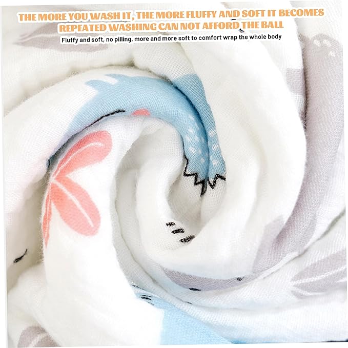Baby Towel with Hood Thickened Hooded Baby Towel with Hippo & Crocodile Pattern 28x55'' Fast Absorption Hooded with Snap Button for Toddlers of All Ages