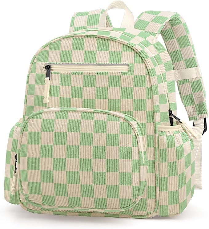 atgark Corduroy Toddler Backpack for Boys 2-5, Cute Kids Backpacks Boys - Preschool Kindergarten Backpack 13.7" H Fit Folder