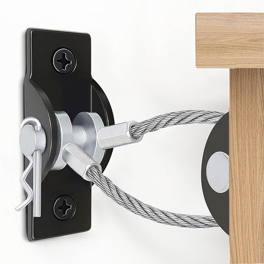Furniture Anchors for Baby Proofing, Anti Tip Leaning Mirror Wall Anchors 4Packs 800lbs Furniture Straps Mirror Anchor Kit for Large Floor Mirror Dresser Bookshelf Cabinet Earthquake Proof Safety