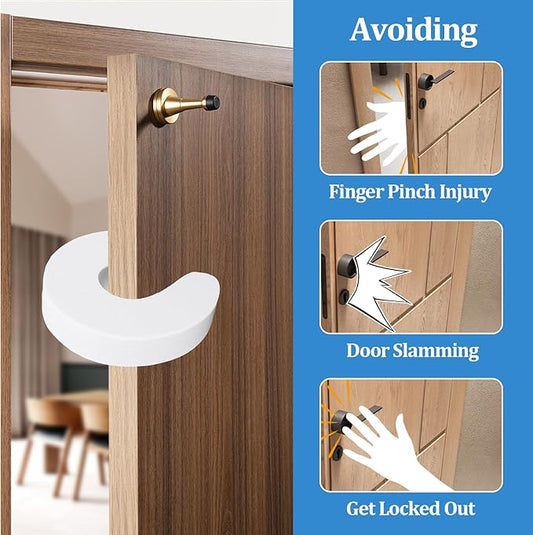 Door Finger Pinch Guard, 6 Pack Foam Door Stopper,Anti Door Slam Stopper for Safety & Protection Door Slam Stopper