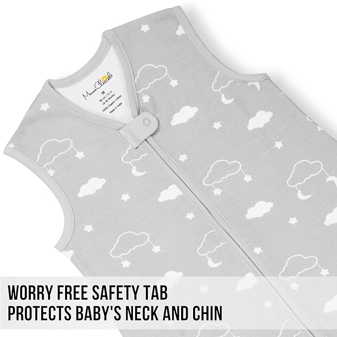 Mama Cheetah Toddler Sleep Sack with Feet, 0.5 TOG Organic Cotton Baby Wearable Blankets with Legs, Baby Sleeping Bag for Walkers, Early Walker 6-18 Month, 3-Pack