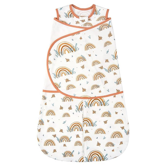 ZIGJOY Baby Swaddle Sleep Sack, 1.0 TOG Sleep Sack Swaddles for Newborns & infant 6-12 Months 100% Cotton Baby Wearable Blanket for Newborn Registry Essentials