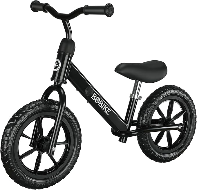 Bobike Toddler Balance Bike Toys for 2 to 5 Year Old Girls Boys Adjustable Seat and Handlebar No-Pedal Training Bike Best Gifts for Kids